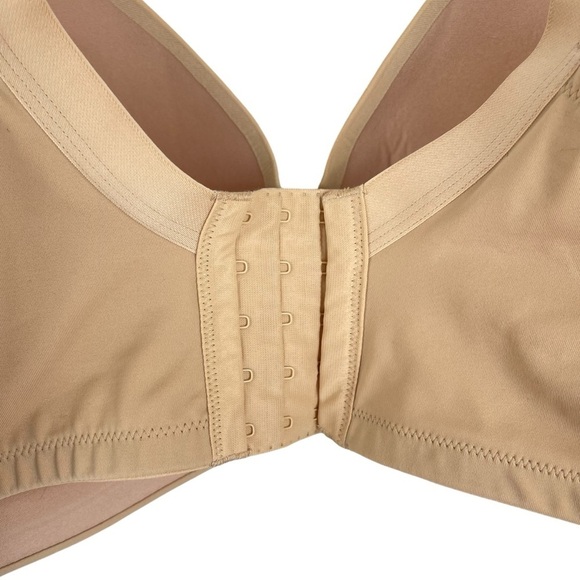 Cacique Size 46DDD Lightly Lined T-Shirt No Wire Nude Tan Beige Bra Excellent - Picture 5 of 11